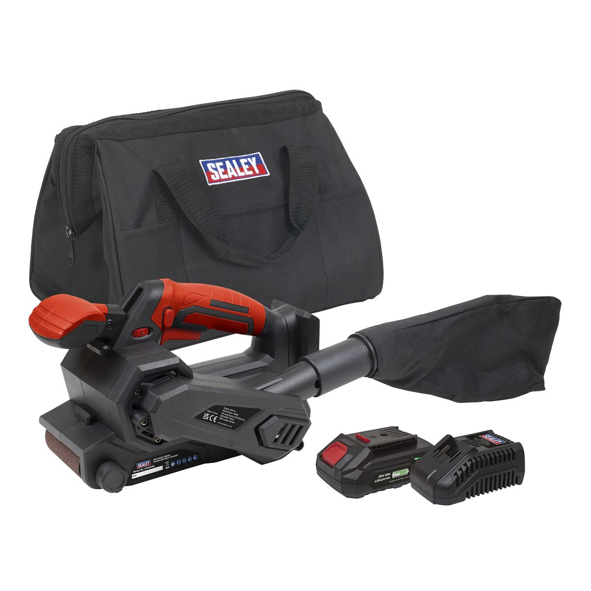 Sealey 20V 2Ah SV20 Series Cordless Belt Sander Kit CP20VBSKIT1