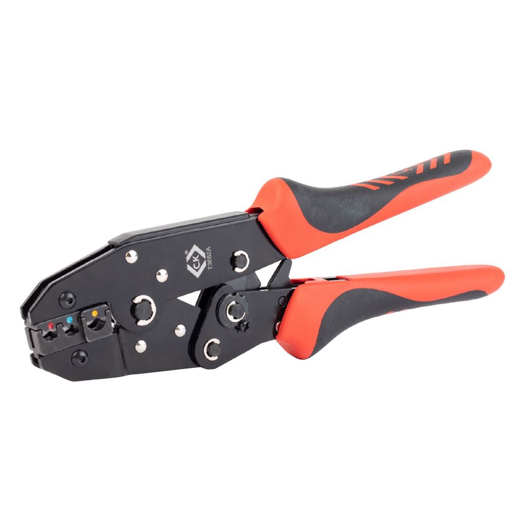 CK Tools Ratchet Crimping Pliers for Insulated Terminals T3682A