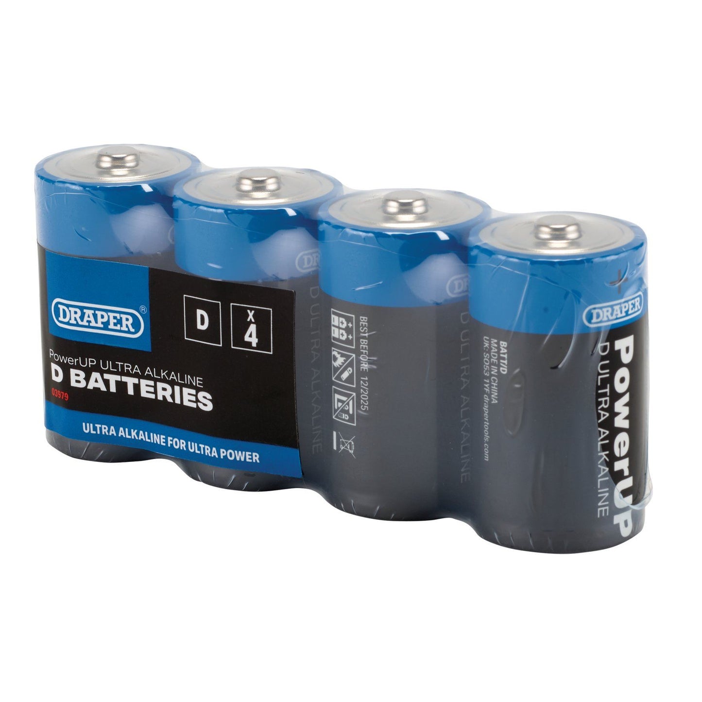 Draper D Batteries - Pack Of 4 BATT/D/4