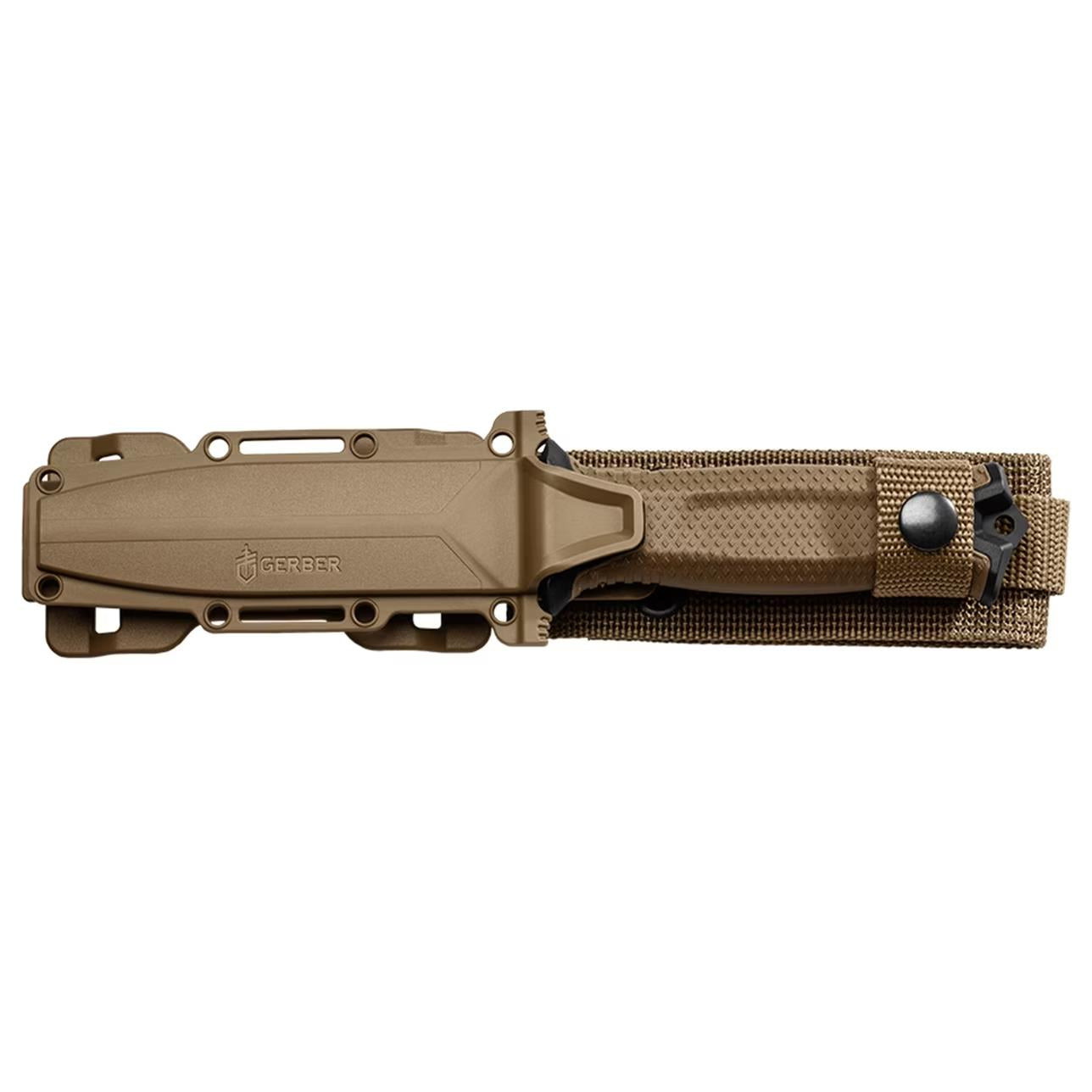 Gerber Strongarm Coyote Brown Fixed Blade Fine Edge Knife With 4.8" Blade