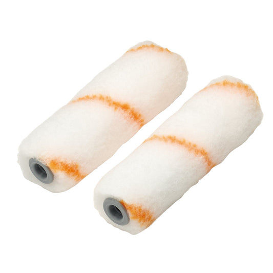 Draper Medium Pile Polyester Roller Sleeves, 4"/100mm (Pack of 2)