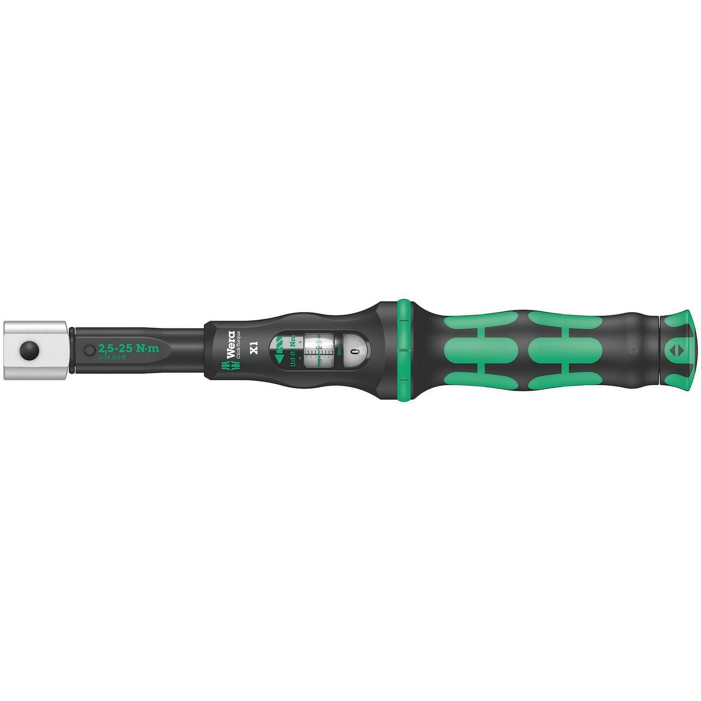 Wera Click Torque X 1 Torque Wrench/Spanner For Insert Tools 2.5 - 25Nm 9 X 12mm
