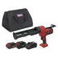 Sealey Cordless 20V SV20 Series 310ml Caulking Gun Kit- 2 Batteries CP20VCGKIT