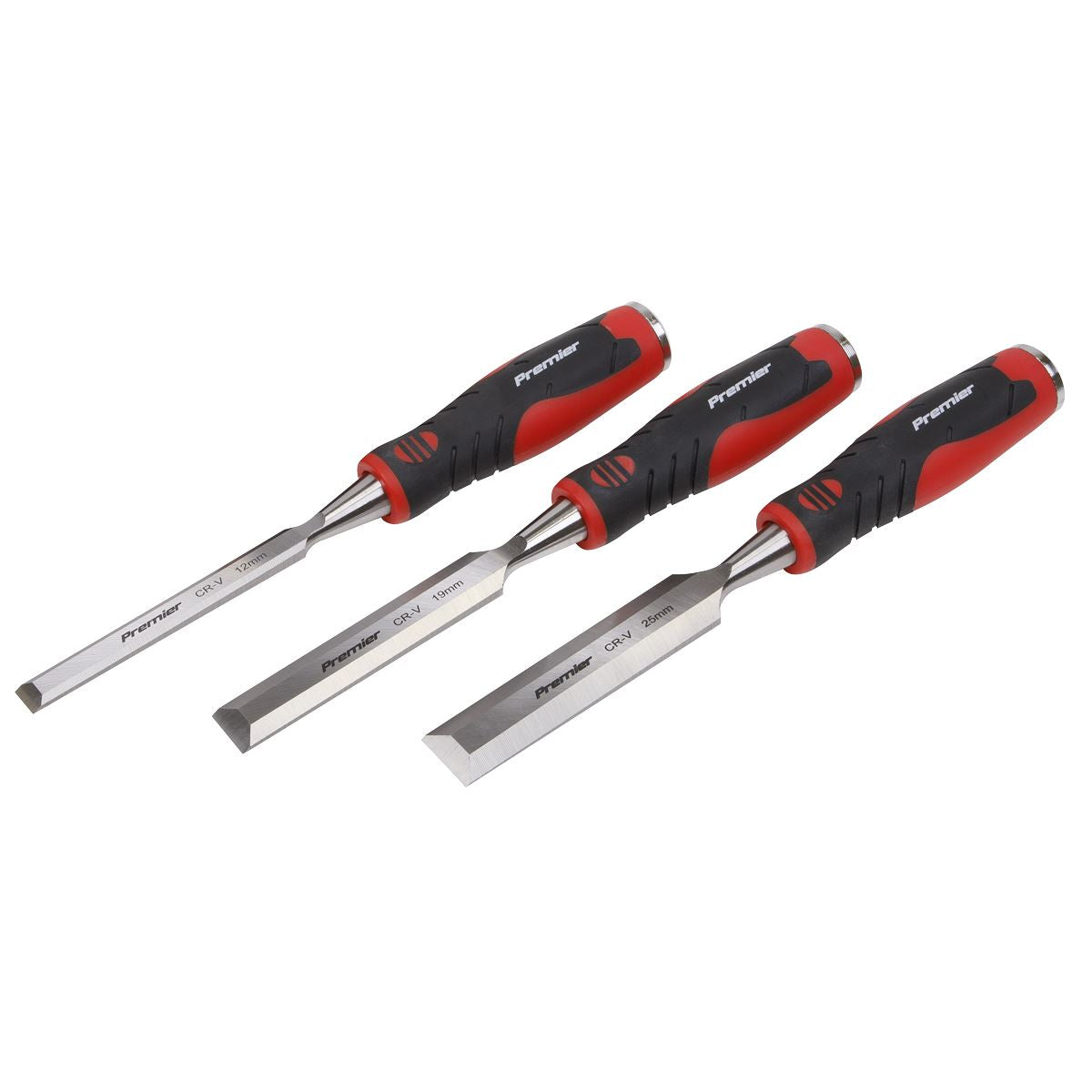 Sealey Hammer-Thru Wood Chisel 3pc Set AK9238