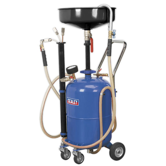 Sealey Mobile Oil Drainer with Probes 35L Air Discharge AK456DX