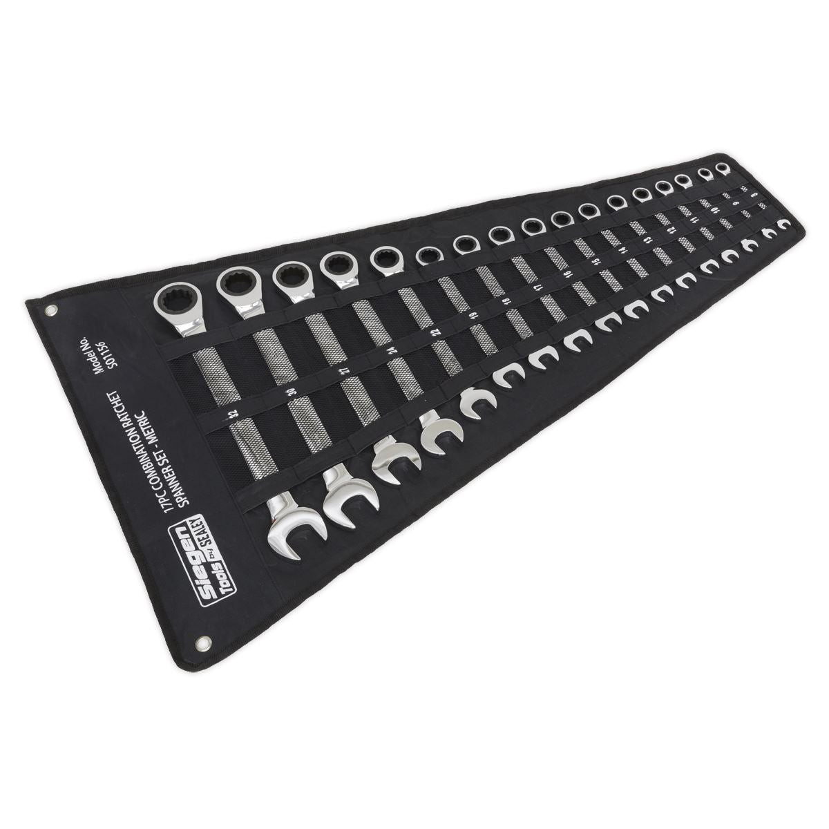 Sealey Combination Ratchet Spanner Set 17pc Metric S01156