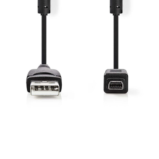 Nedis Camera Data Cable USB A Male to Olympus 12-pin Male 2m Black