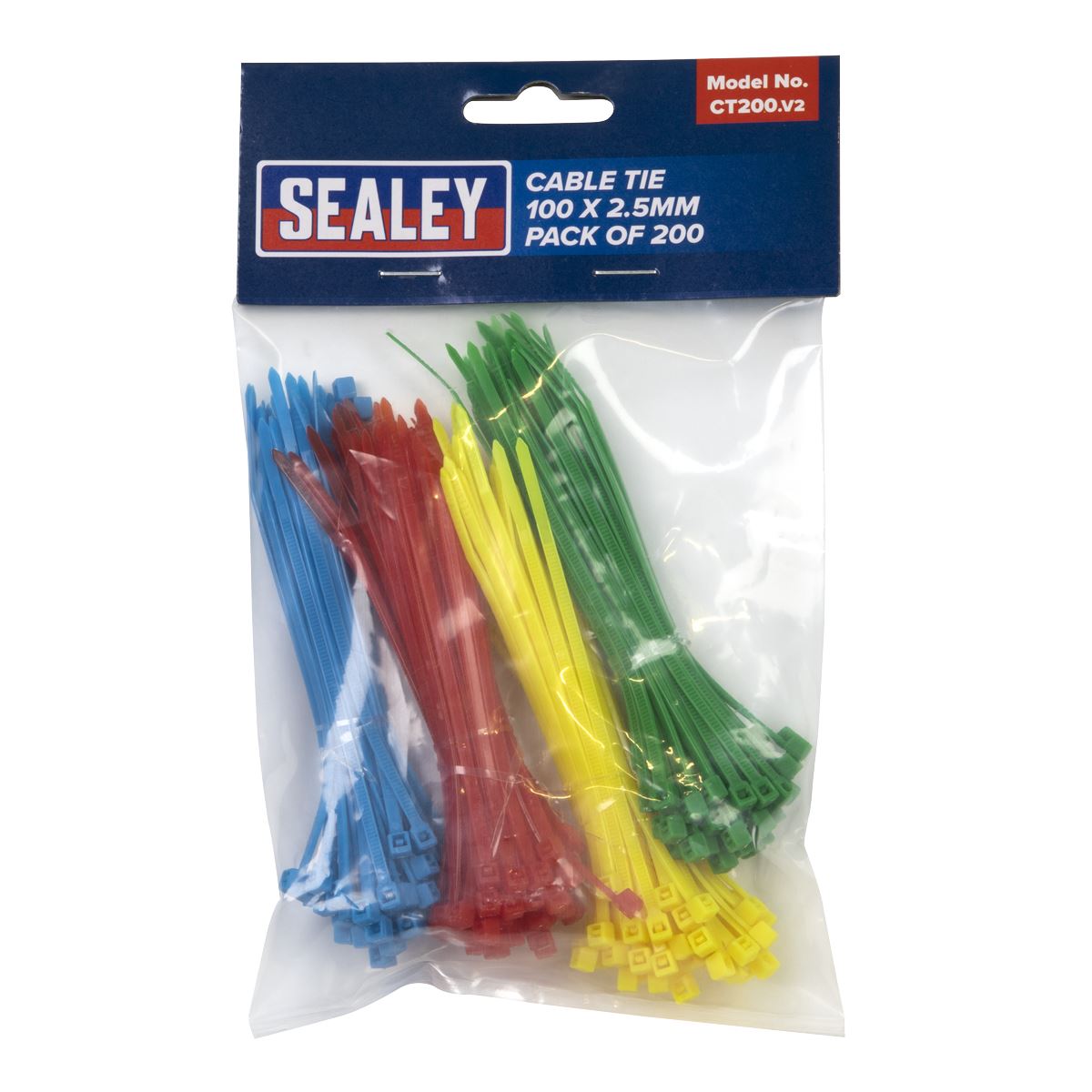 Sealey Cable Tie 100 x 2.5mm Pack of 200 CT200