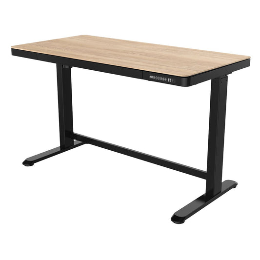 Sealey Dellonda Oak Electric Adjustable Standing Desk with USB & Drawer, 1200 x 600mm DH65