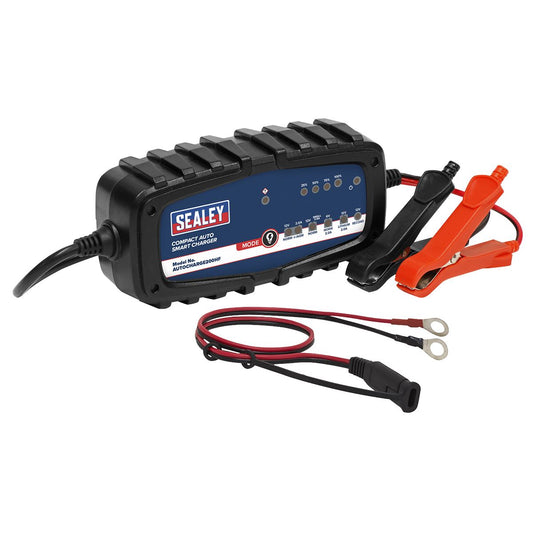 Sealey Compact Auto Smart Charger 2A 6/12V AUTOCHARGE200HF