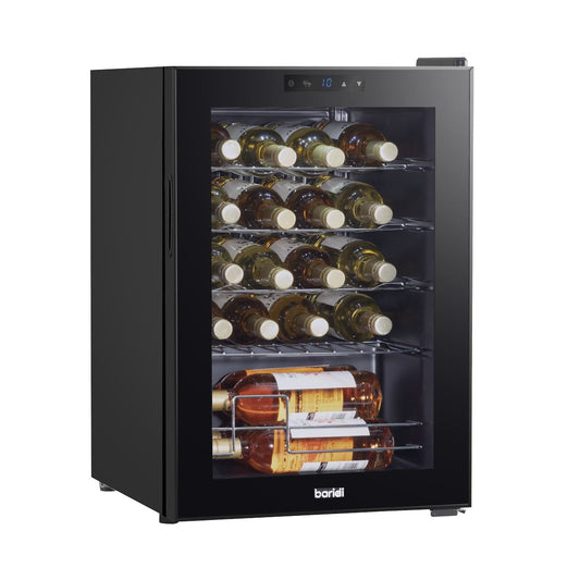 BaridiBaridi Baridi Wine Cooler/Fridge, Digital Touchscreen Controls, LED Light, 20 Bottle - Black DH8