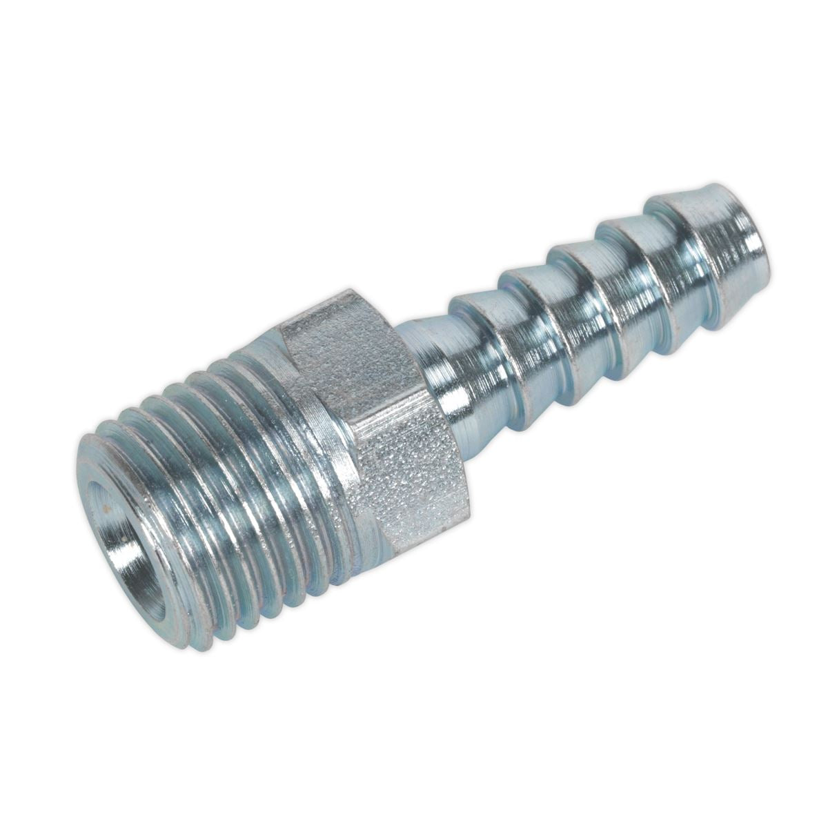 Sealey Screwed Tailpiece Male 1/4"BSPT - 1/4" Hose Pack of 5 AC08