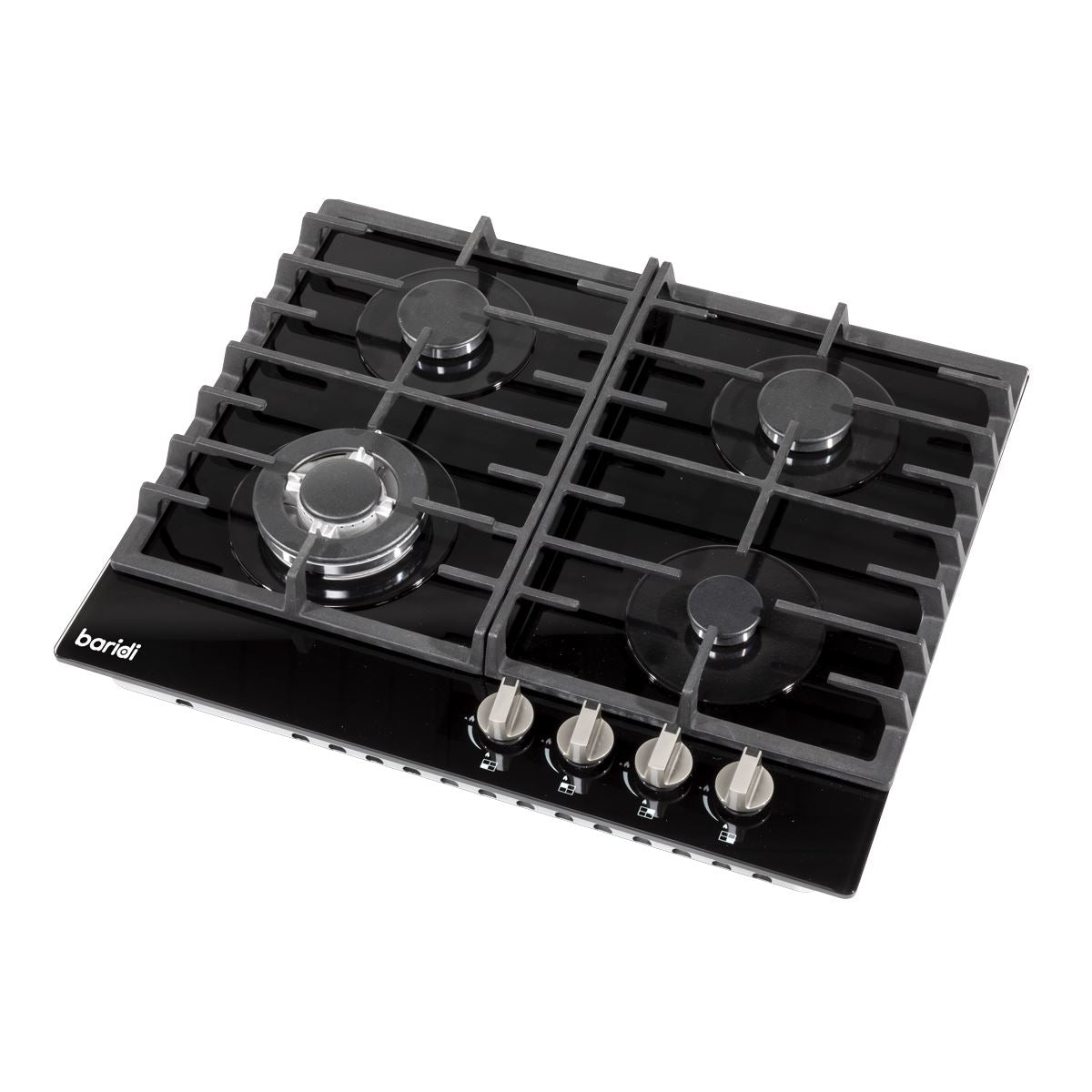 Baridi Gas Hob with 4 Cooking Zones 60cm - Black DH226