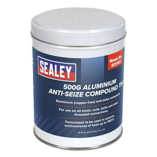 Sealey Aluminium Anti-Seize Compound 500g Tin SCS103