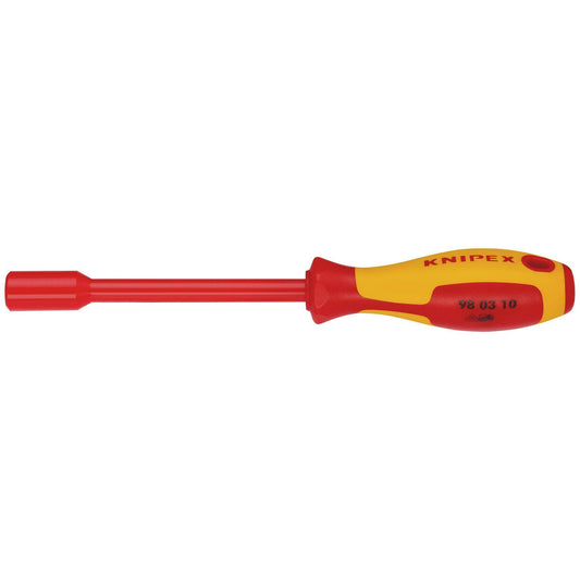 KNIPEX 98 03 10 VDE Insulated Nut Driver, 10.0 x 125mm
