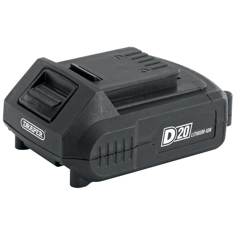 Draper D20 20V 2.0AH CORDLESS REPLACEMENT INTERCHANGEABLE SPARE LI-ION BATTERY - 55887