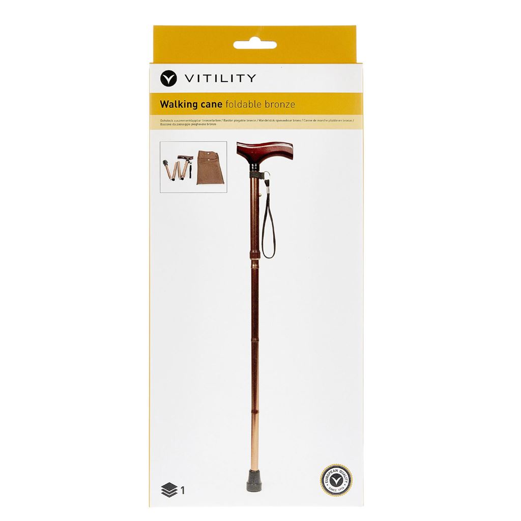 Vitility Walking Cane Foldable 70510020 Mobility Aid