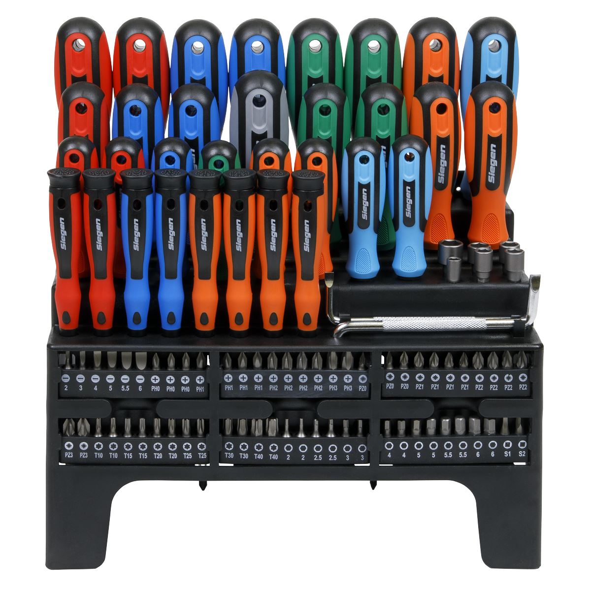 Sealey Screwdriver, Bit & Nut Driver Set 100pc S01248