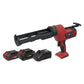 Sealey Cordless 20V SV20 Series 310ml Caulking Gun Kit- 2 Batteries CP20VCGKIT