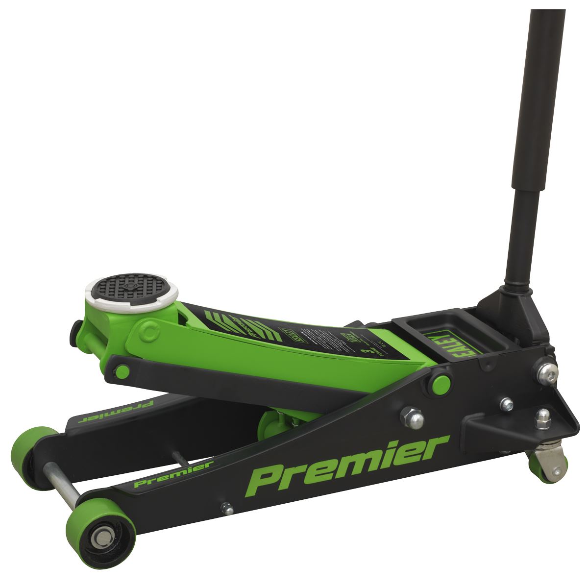 Sealey Trolley Jack 3 tonne Rocket Lift Green 3040AG