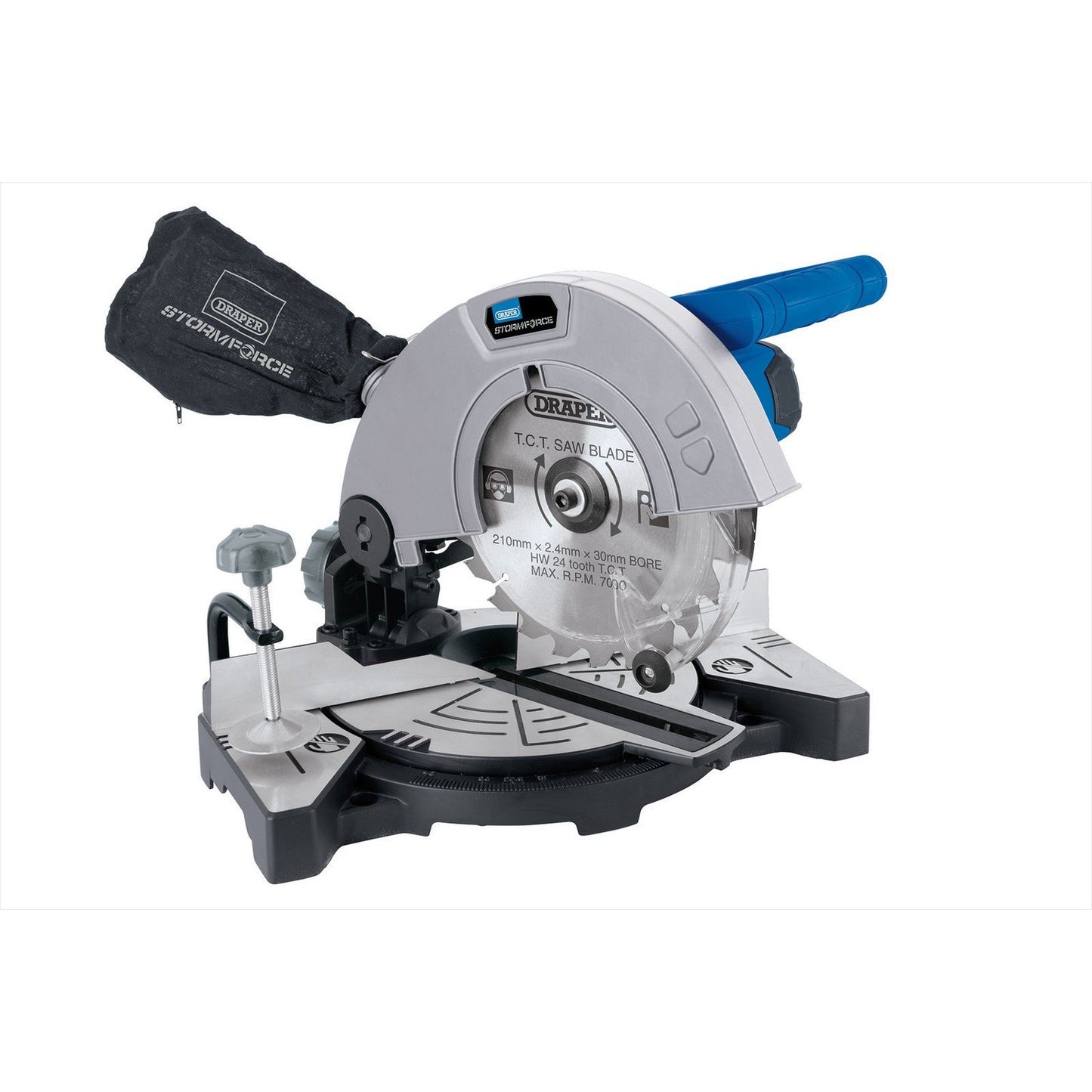 Draper Tools 21307 210mm Compound Mitre Saw & Blade 1100W 230V