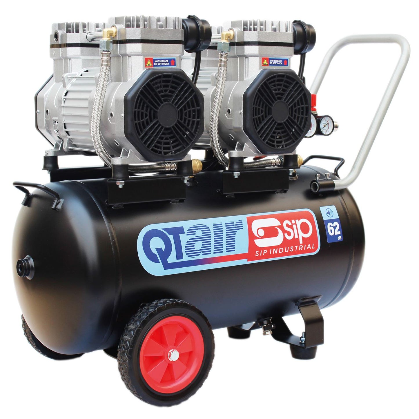 SIP QT AIR DD 3hp 50ltr Ultra Low Noise Oil-Free Direct Drive Compressor