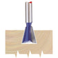 Draper 1x 1/4" Dovetail 14mm Diameter Tct Router Bit Professional Tool 75346