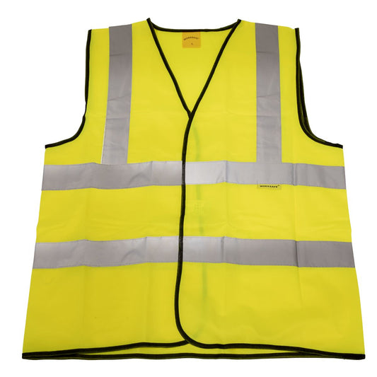 Sealey Hi-Vis Waistcoat (Site and Road Use) Yellow - Medium 9804M