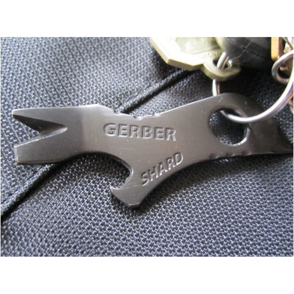 Gerber Shard Black Keychain Tool Card