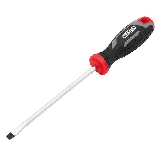 Draper Slotted Soft Grip Screwdriver, SL6 x 150mm