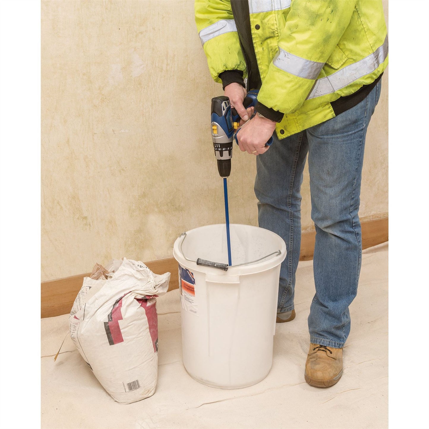 Draper 1x 25l Plasterers Mixing Bucket Garage Professional Standard Tool 12100