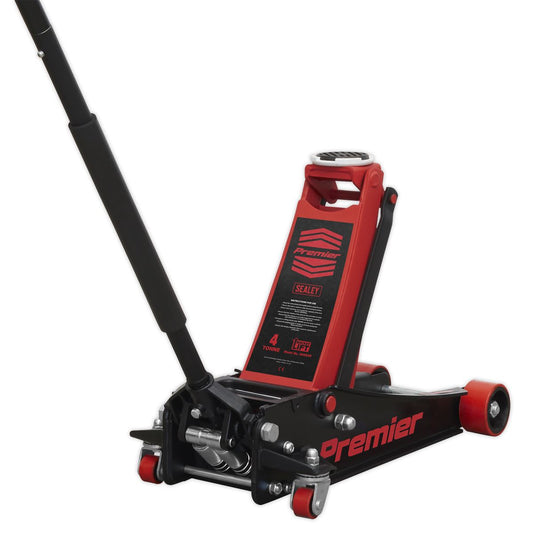 Sealey Trolley Jack 4 tonne Rocket Lift Red 4040AR