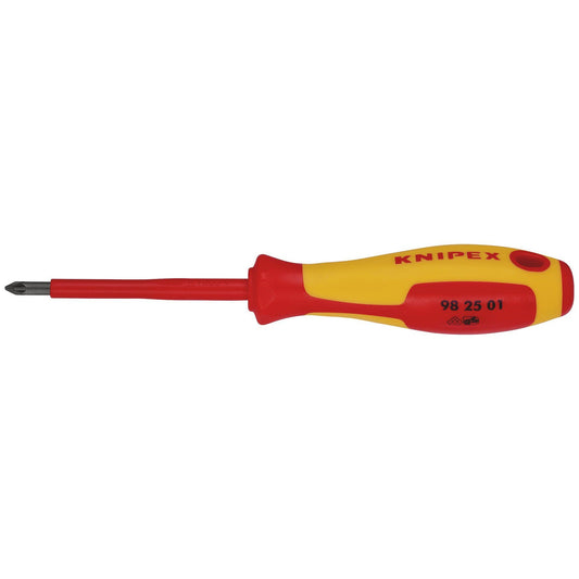 KNIPEX 98 25 01 VDE Insulated Pozidriv Screwdriver, PZ1 x 80mm