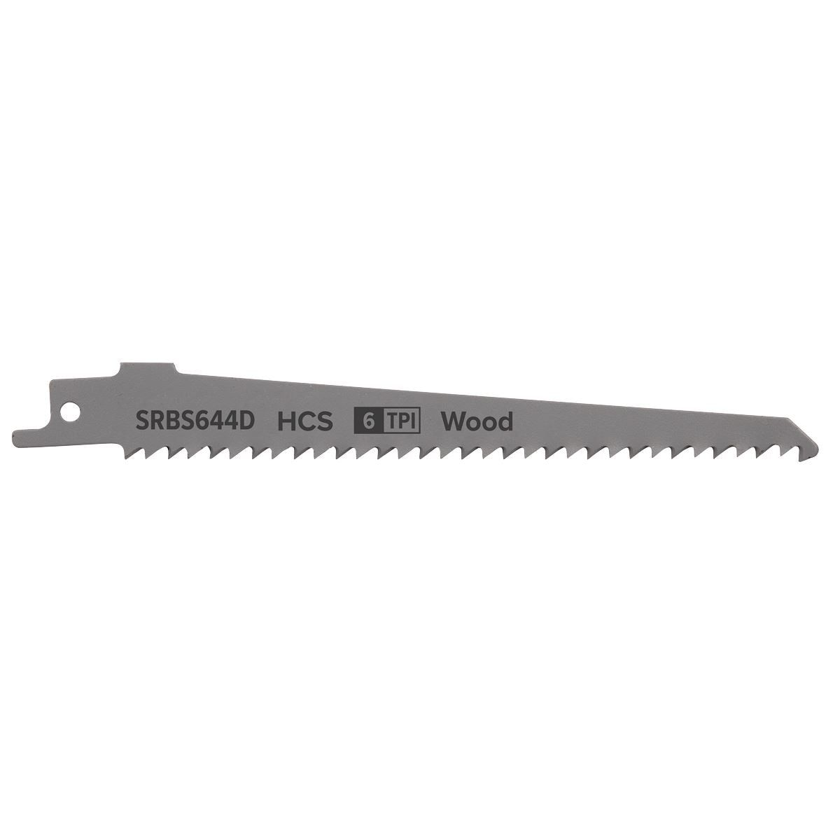 Sealey Reciprocating Saw Blade Clean Wood 150mm 6tpi - Pack of 5 SRBS644D