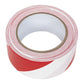 Sealey Hazard Warning Tape 50mm x 33mtr Red/White HWTRW