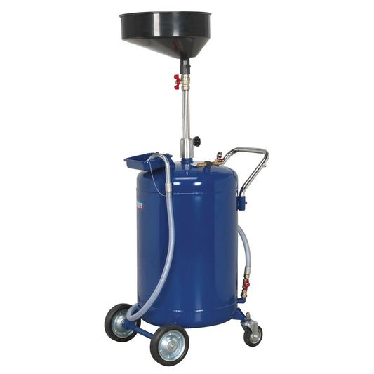 Sealey Mobile Oil Drainer 110L Air Discharge AK458DX