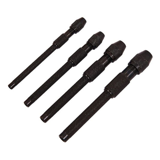 4 Piece HSS Pin Vice Set Hollow Drill Jewellery Making Watch Repair Model Craft - R0281