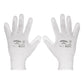 Sealey White Precision Grip Gloves X-Large- Pair SSP50XL