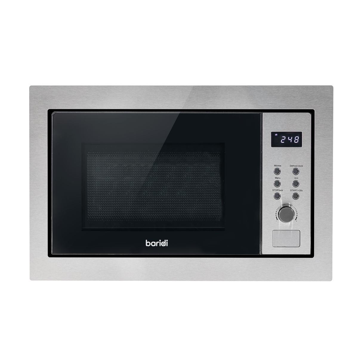 Sealey Baridi 25L Integrated Microwave Oven with Grill, 900W, Stainless Steel DH197