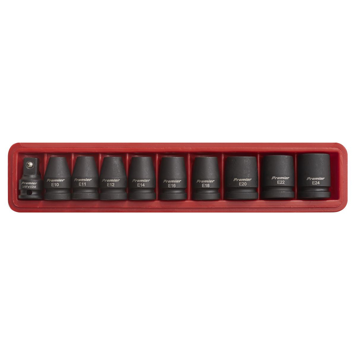 Sealey Impact TRX-Star* Female Socket Set 10pc 1/2"Sq Drive AK2301