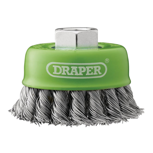 Draper 75mm Twist Cup Brush Ss M14 WBC11