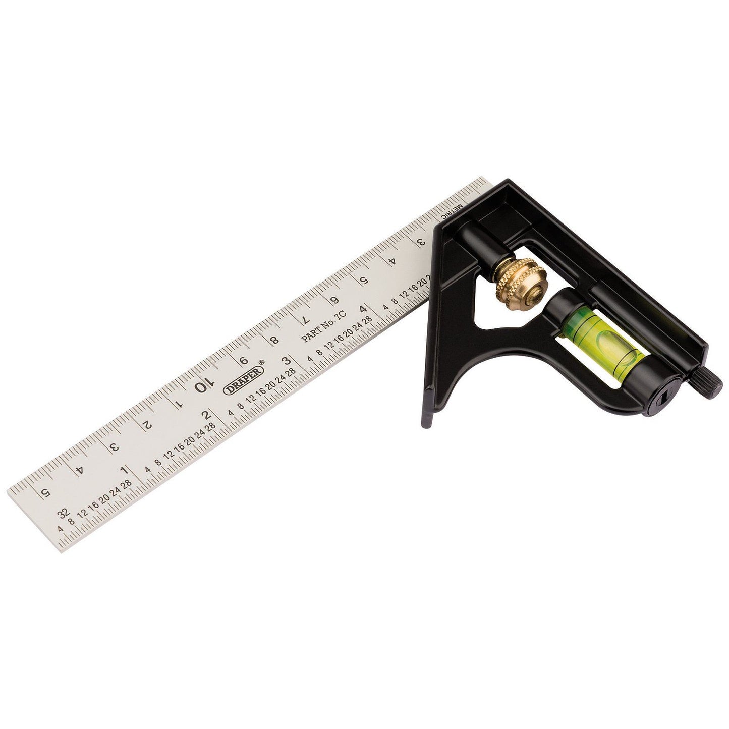 Draper 150mm Metric and Imperial Combination Carpenters Square Spirit Level - 34702