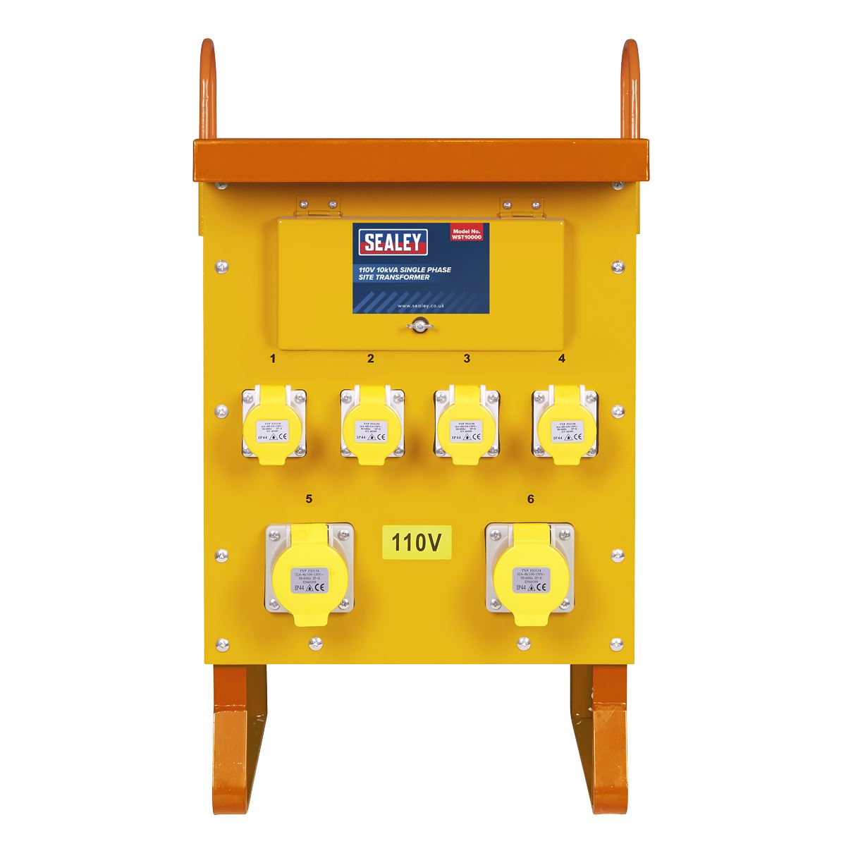 Sealey 110V 10kVA Single Phase Site Transformer WST10000