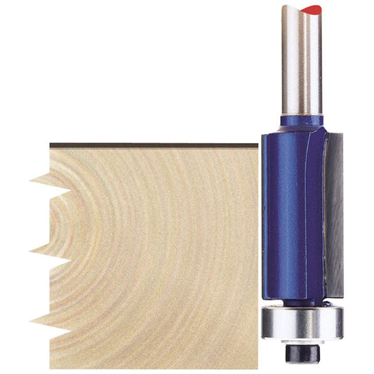 Draper 1x 1/4" Flush 12.7x25mm Tct Router Bit Professional Tool 75335