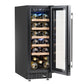 Sealey Baridi 20 Bottle Slim 30cm Built-In Wine Cooler, Touchscreen Controls, Black DH203