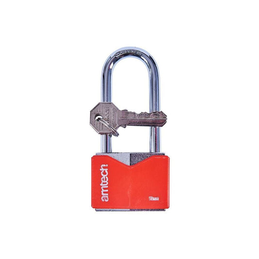 50mm Rhombic Chrome Plated Heavy Duty Padlock+3 Keys Durable Iron Body Lock - T0708