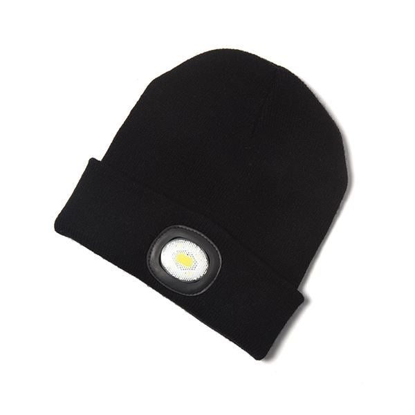 CK Tools Beanie Hat with USB Rechargeable LED Head Torch T9608BHR