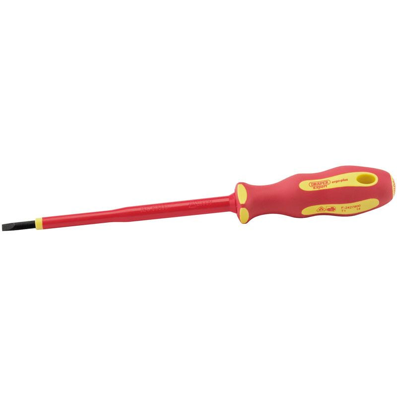 Draper Ergo Plus VDE 3.5 mm x 100mm Plain Slot Screwdriver - 64413