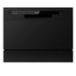 Baridi Compact Tabletop Dishwasher 6 Place Settings, 6 Programmes, 6.5L, Black