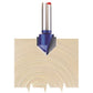 Draper 1x 1/4" Groove 12.7mmx90 Tct Router Bit Professional Tool 75336